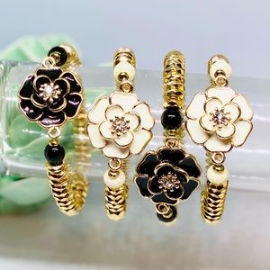 Camellia Flower Gold Bracelets